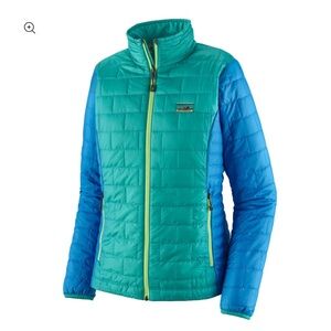 Rare Patagonia Nano Puff®Jacket in Limited Edition Subtidal Blue Colorblock